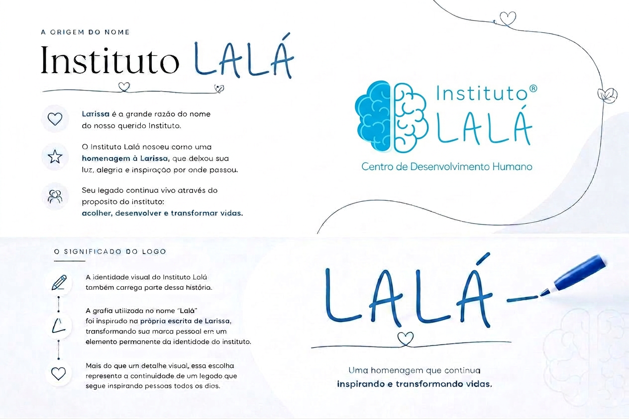 A origem do nome Instituto Lalá — uma homenagem a Larissa